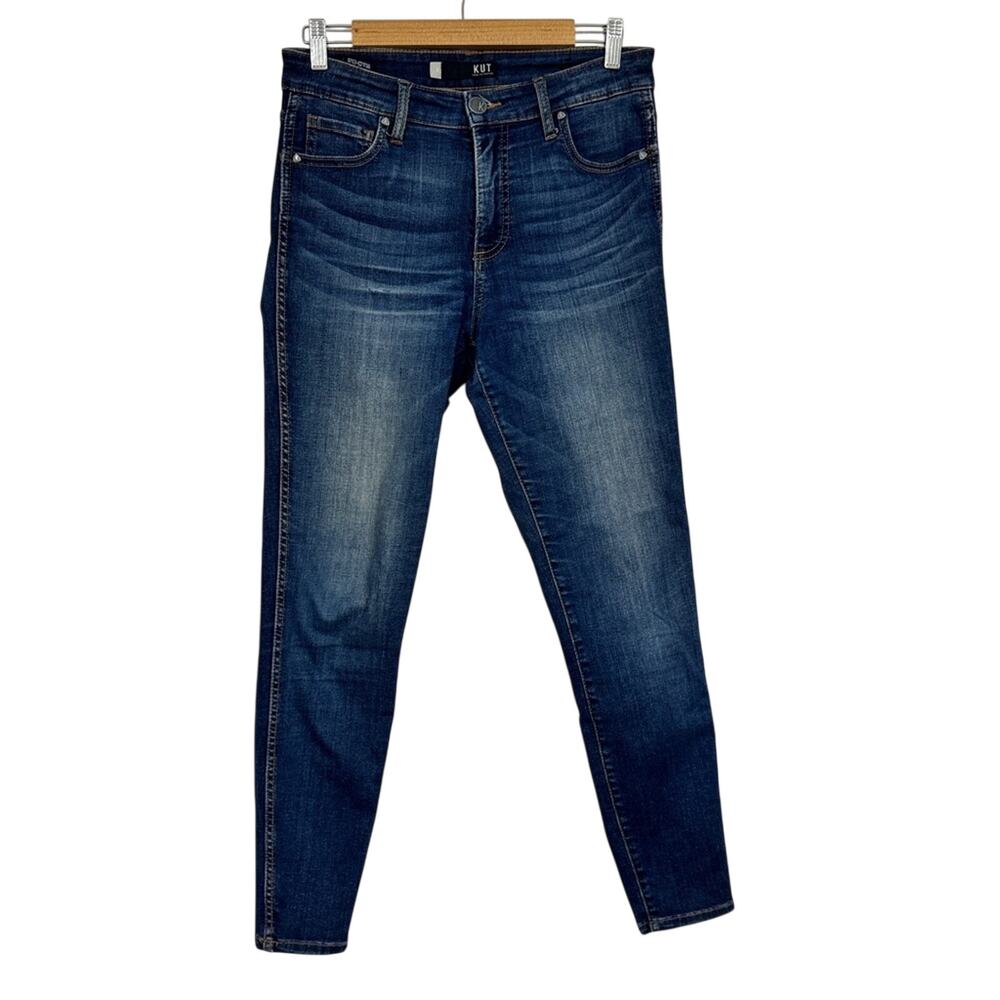 Kut From The Kloth Connie Fab Ankle Jeans Womens 4 Blue Skinny High Rise Denim